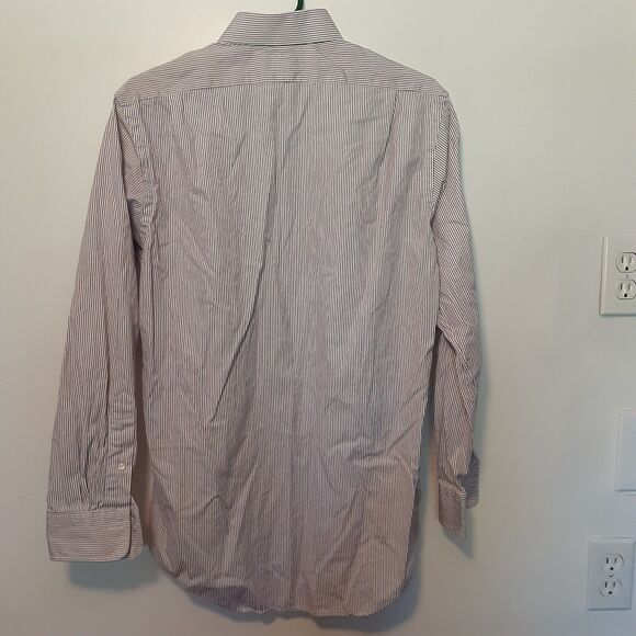 Polo Ralph Lauren Shirt Men's 15.5 32/33 Regent Custom Fit Stripe Button Up - Picture 5 of 7